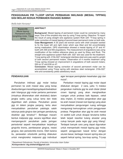 gigi tipping|(PDF) PENGGUNAAN PIR T.